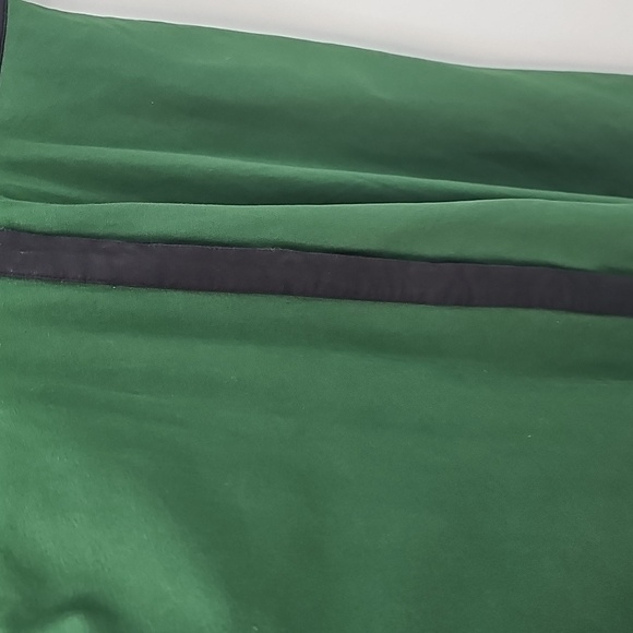 eShakti Forest Green wBlack Trim Cottagecore 50s Retro Fit&Flare Midi Dress - Picture 9 of 16